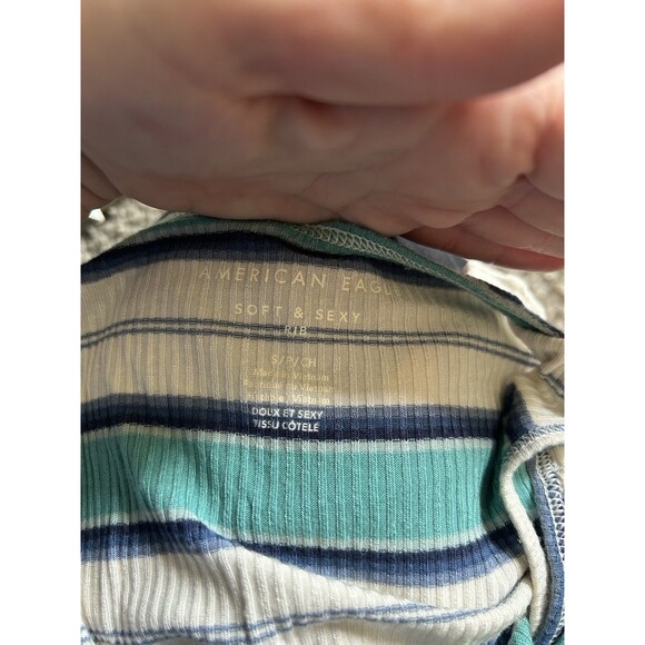 Women's AMERICAN EAGLE Soft & Sexy Rib Crop Tank Top ~ S - Picture 3 of 3
